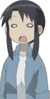 🤨 emoji Azumanga! Telegram sticker 11 of 78