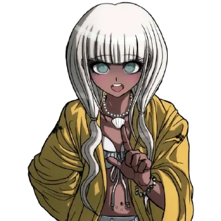 🤫 emoji NDR V3. Angie Yonaga/Kokichi Ouma Telegram sticker 11 of 28