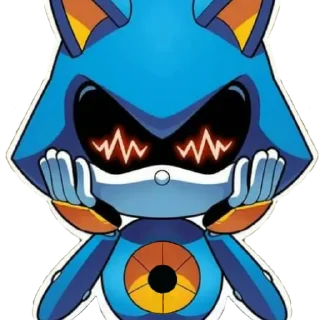 🤑 emoji Metal Sonic by @sonic_the_hednehog Telegram sticker 13 of 120