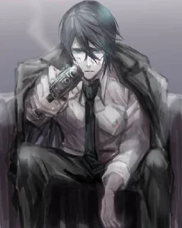 🦇 emoji Ulquiorra Telegram sticker 18 of 102