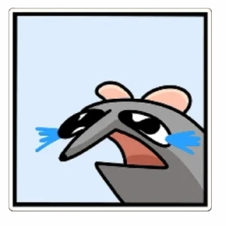 😭 emoji Крыска. ❤ Telegram sticker 2 of 8