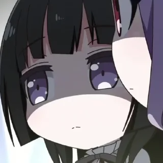 😐 emoji Rinko Shirokane | @strawberrymilkiss Telegram sticker 22 of 39