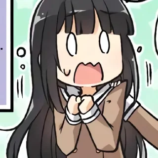 😱 emoji Rinko Shirokane | @strawberrymilkiss Telegram sticker 17 of 39