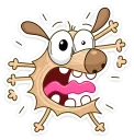 😱 emoji Diggy Dog loves memes Telegram sticker 22 of 41