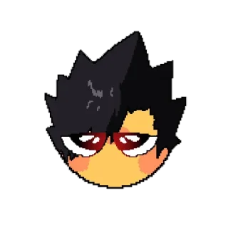 😐 emoji Аниме персонажи Telegram sticker 8 of 19