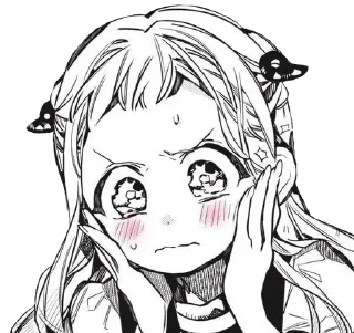 😳 emoji Прикутий до туалету Ханако-кун Telegram sticker 14 of 41