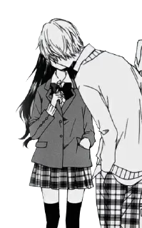 ❤️ emoji черно-белые @anime_stickerr Telegram sticker 5 of 30