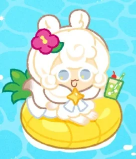 😎 emoji Cream Ferret Cookie🤍☁️ Telegram sticker 9 of 45