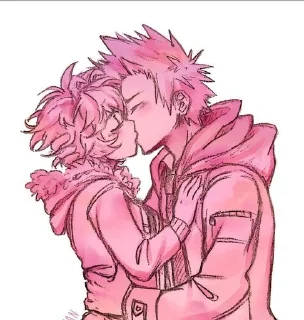 Sticker from Kirishima and Mina