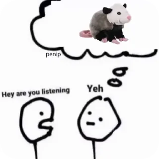 😀 emoji uksus's opossums! Telegram sticker 5 of 120