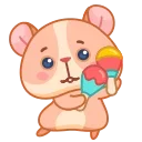 Sticker from Хомячок Коржик • @TgSticker