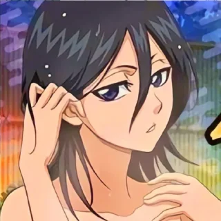 🌑 emoji Рукия Кучики Telegram sticker 9 of 32