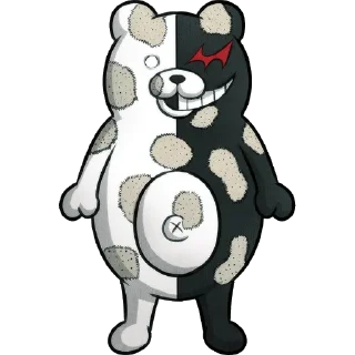 ⚪️ emoji Monokuma — Danganronpa V3:Killing Harmony. Telegram sticker 16 of 74