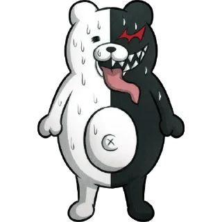 ⚪️ emoji Monokuma — Danganronpa V3:Killing Harmony. Telegram sticker 20 of 74