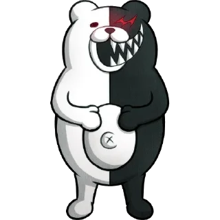 ⚪️ emoji Monokuma — Danganronpa V3:Killing Harmony. Telegram sticker 6 of 74