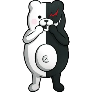 ⚪️ emoji Monokuma — Danganronpa V3:Killing Harmony. Telegram sticker 5 of 74