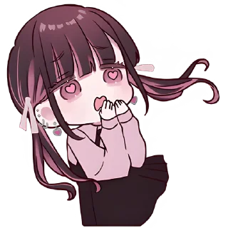 😍 emoji Пьен-чан 2 @Nyasticks Telegram sticker 6 of 41