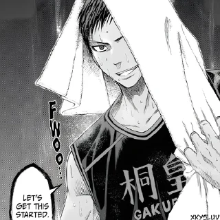🏀 emoji Kuroko no Basuke manga @xkysluv Telegram sticker 17 of 30