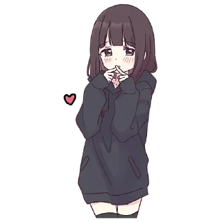 😳 emoji Менхера-чан (большая) @nyasticks Telegram sticker 18 of 41