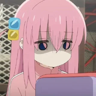 😰 emoji Hitori Gotou Telegram sticker 24 of 79