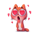 😍 emoji котёнок Таффи Telegram sticker 6 of 34