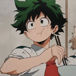 🌟 emoji Наш любимый Мидория💚 Telegram sticker 21 of 52