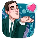 😘 emoji H. P. Lovecraft Telegram sticker 2 of 30