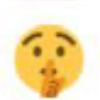 🤫 emoji Смайлики Telegram sticker 17 of 46