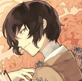 😘 emoji Dazai Osamu. Telegram sticker 17 of 25