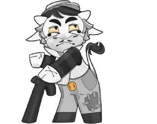 🤨 emoji 💜cows-51 @moolokobot Telegram sticker 19 of 120