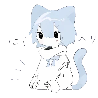 🫐 emoji ૮Ꮚ .  . Fuyu's @Kenai_1 🤍 Telegram sticker 15 of 24