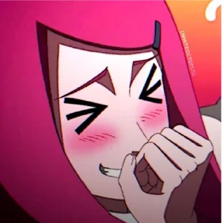 😍 emoji Кушина-чан Telegram sticker 1 of 34
