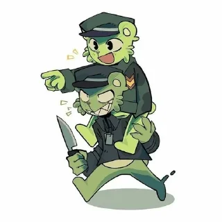 🔪 emoji Flippy y Fliqpy Telegram sticker 5 of 20