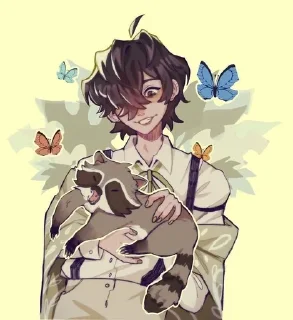 Sticker from Эдгар По -> @animebotsa