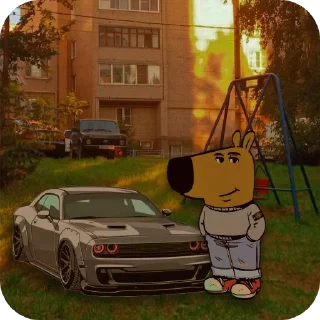 🚗 emoji Чиловый парень @cenzurai Telegram sticker 5 of 25