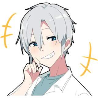😏 emoji Призрачный парень @nyasticks Telegram sticker 11 of 30