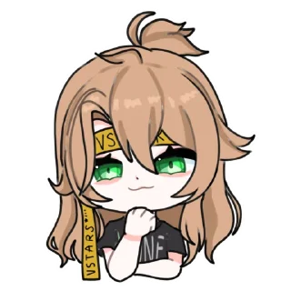 🤨 emoji @ixxxiq - vtuber Telegram sticker 7 of 19