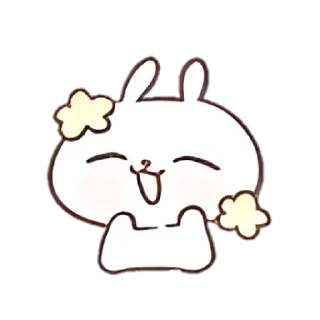 🤍 emoji ⌁ ꒰ ິ◞ ◟꒱ິ 1 маршмэллоу ෆ @hugswcots Telegram sticker 3 of 40