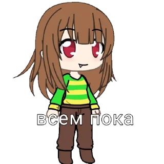 Sticker from типо чара андертейл гача ок да