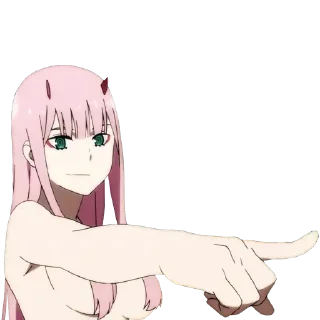 ❤️ emoji 02 - Милый во франксе @anime_stickerr Telegram sticker 15 of 24