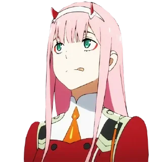 ❤️ emoji 02 - Милый во франксе @anime_stickerr Telegram sticker 6 of 24
