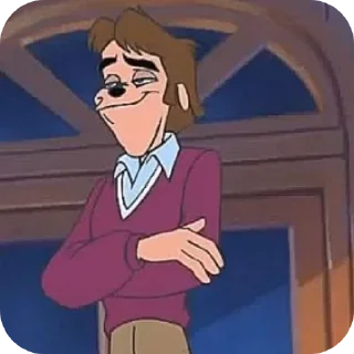 😎 emoji Bradley Uppercrust, III Telegram sticker 21 of 28