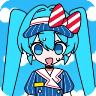 😥 emoji 🌟MIKUxTETO🌟 :: @Black_Coffi Telegram sticker 13 of 35