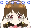 😕 emoji TWICE "Candy Pop" :: @line_stickers Telegram sticker 13 of 40