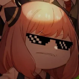 😎 emoji Аня Форджер Telegram sticker 16 of 30