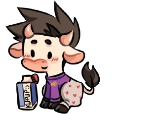🧦 emoji 💜cows-41 @moolokobot Telegram sticker 6 of 120