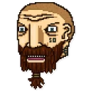 😖 emoji HotlineMiami Telegram sticker 20 of 54