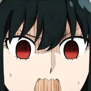 😨 emoji Йор форджер @anime_stickerr Telegram sticker 12 of 20