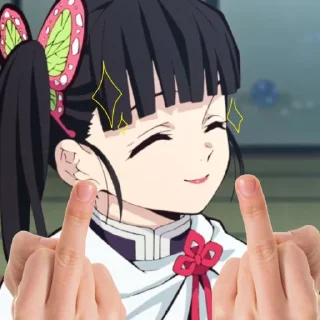 🖕 emoji Канао Telegram sticker 2 of 61
