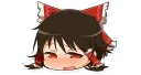 😻 emoji Yukkuri Reimu Telegram sticker 14 of 15